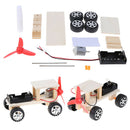 DIY Electric wind car assembled puzzles scientific experiment educational toysME