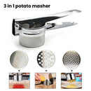 Stainless Steel Potato Ricer Masher Fruit Juicer Masher Strainer Garlic  CRA Gw