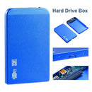 Ultra Thin 2.5in USB3.0 SATA SSD HDD Hard Drive Case Aluminum Box (Blue)