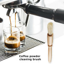 Natural Bristle Coffee Brush Coffee Grinder Cleaning Brush with Wood Handle A