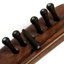 6 Pcs Guitar Family Natural Ebony Folk Acoustic Guitar Bridge Pins F5P1