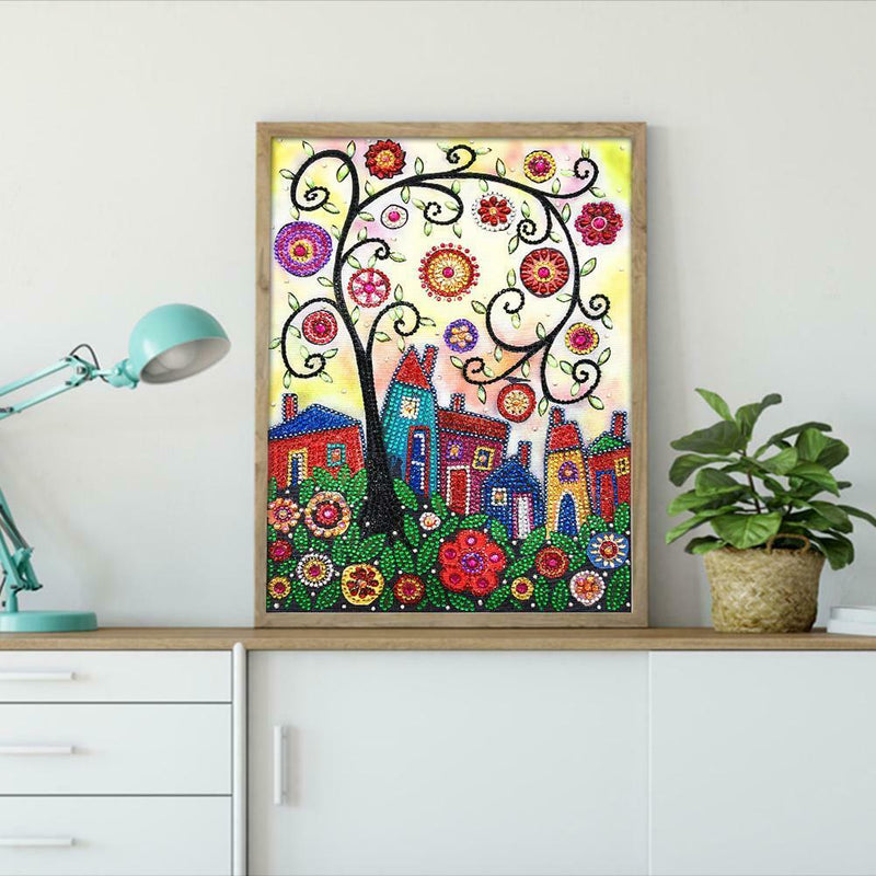 5D DIY Special Shaped Diamond Painting Tree Cross Stitch Mosaic Craft Kits