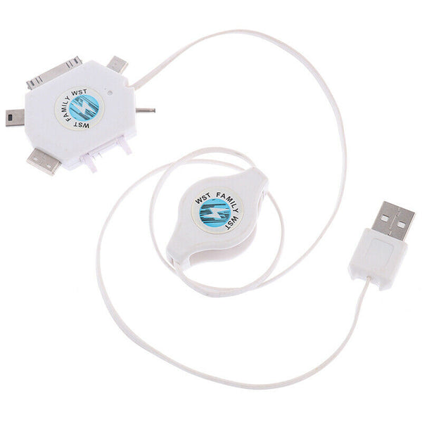 6 in1 Retractable USB data cable multifunction data cable mobile phone chargi_