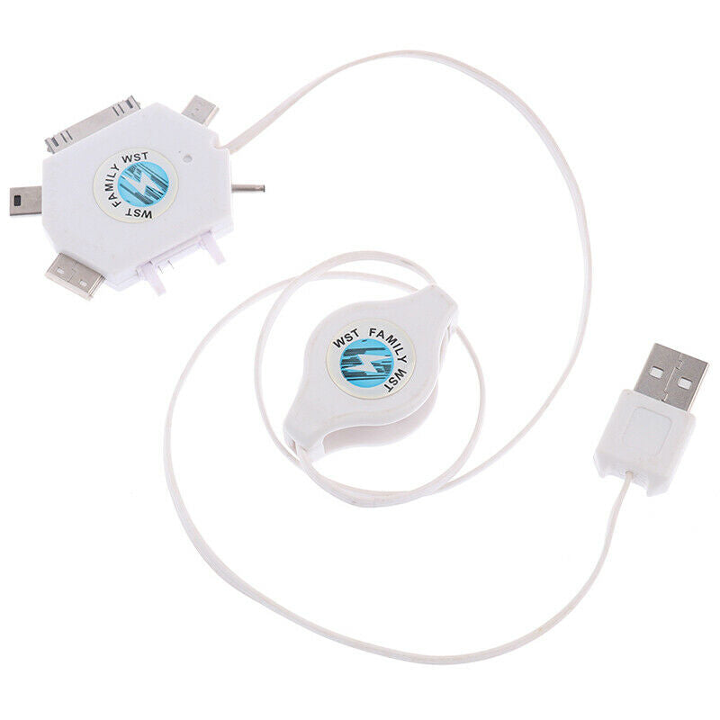 6 in1 Retractable USB data cable multifunction data cable mobile phone chargi_
