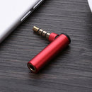 `=3.5mm Male to Female 90 Degree Right Angled Adapter Audio Microphone Jack