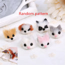 Cute Furry Animals Head Ring Cat Dog Fox Lovely Finger Ring Adjustable Random