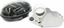 30 x 60 x Dual Lens Jewelers Eye Loupes Illuminated LED Metal Glass Magnifier