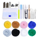 Needle Felting Starter Kit Set, Multi Colors Needle Felting Wool Set Felt Tools