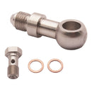 Steel Banjo  Fittings M10 X 1.0 (Metric 1.5mm) To -4 AN, Aluminium Alloy
