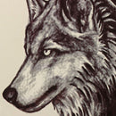 2x Wolf Head Waterproof Temporary Removable Tattoo Body Arm Leg Art TEUS