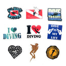 60X Graffiti Stickers For Car Boat Fins Outdoor Diving Plank Oxygen Cylinder PVC