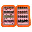 40pcs/box Fly Fishing Flies Kit Bead Head Nymph Flies for Bass Salmon Trouts