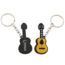 2pcs Classical Guitar Keychain Music Keyring for Musician Music Lover Gift