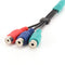 3.5mm Mini AV Male To 3RCA Female Audio Video Cable Stereo Jack Adapter Cord FT