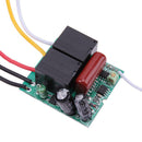 Wireless ON/OFF 2 Ways 220V Lamp Remote Control Switch Receiver Transmitter hv2n