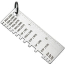 Metal Sheet Thickness Gauge Welding Gage Soldering Inspection Tools Stainle
