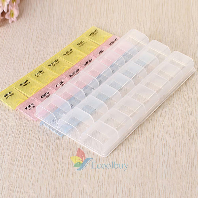 7 days Pill Box Boxes Medicine Tablet Box Case Container Storage Holder Weekly A