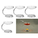 4pcs Clear Glass Flower Vase Hydroponic Terrarium Candlestick Hanging Ball Decor