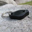 Mini Keychain Light LED Flashlight Emergency EDC Key Ring Torch (Black)