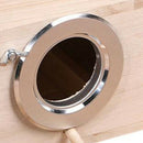 Bird Parrot Holder Wooden Bird Nesting Organizer Clear View Window Bird Hou