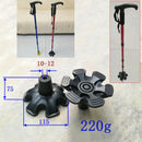 Cane Tip - Self Standing 6-Support Feet Base Replacement for Most Walking Canes,
