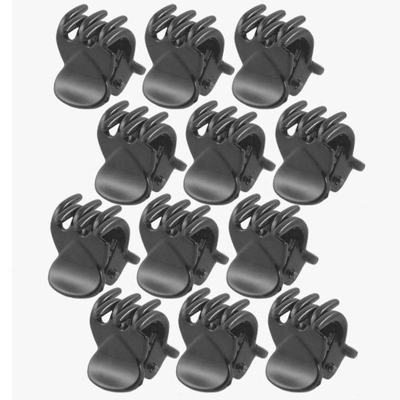 Black Plastic Mini Hairpin 6 Claws Hair Clip Clamp Hair Accessories set AU