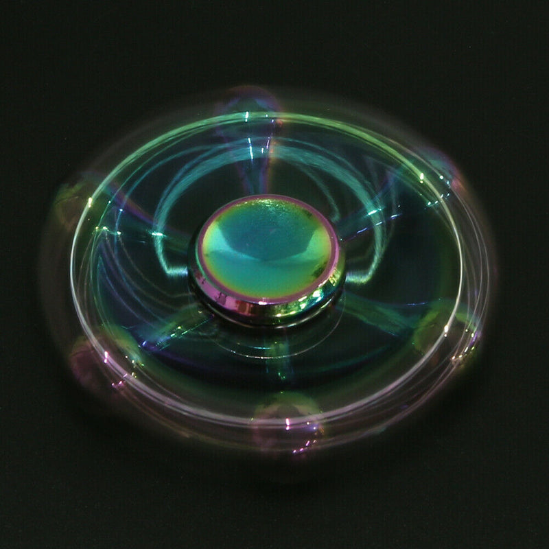 Rainbow Color Hand Spinner Six Arm Water Drop Wheel Alloy Fingertip Toys