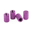 Purple Aluminum Car Tyre Air Valve Caps Bicycle Tire Valve Cap Car Wheel Styling