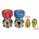 R134A AC Air  Adjustable Quick Coupler High Low Adapter Connector  R2Q5