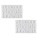 2pcs Multi Shape Mini Silicone Jewelry Earring Necklace Pendant Making Mold F7W1