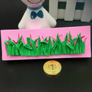 Pink Silicone Grass Shaped Fondant Cake Mold Sugarcraft TOP Mould Decor Pas D9I2