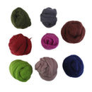8pcs Dyed Wet Wool Needle felting Top - Felting - Roving - Spinning 8oz