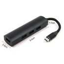 USB~C Type-C to 4 Ports USB 3.0 HUB Converter Adapter Support Windows XP/Vista