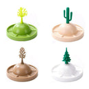 4pcs Sealed Cup Lid Cartoon Dustproof Bowl Cover Glass Mugs Drain Cups Cushion