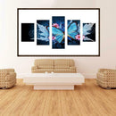1X(Butterfly 5D DIY Full Drill Colorful Diamond Painting 5-pictures Combina