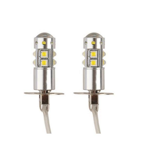 6x H3 White 50W Cree Lens High Power LED Car Fog Light Daytime Running Bulb Lamp