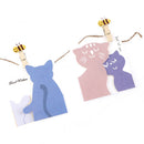 Cartoon Bee Wood Clips Photo Paper Pegs Clothespin Craft Decor with Hemp Rope FT