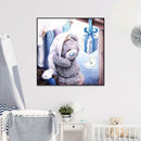 5D DIY Full Drill Diamond Painting Cute Bear Cross Stitch Embroidery Mosaic