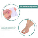 1Pair Silicone Foot Finger Toe Separator Hallux Valgus Corrector Feet Care BX