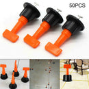 50Pcs Reusable Tile Leveler T-lock Floor Tool Leveling Positioning System  TTX