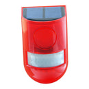 Solar Powered Loud Sound Alarm Strobe Light Motion Sensor for Home Security