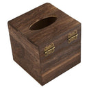 Wood Tissue Box Napkin Cover Home Hotel Pub Cafe Car Paper Holder Case