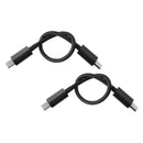 2x Type USB-C to Micro-USB 2.0 Cable Connection Cable Extension Cable, Short