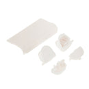2 Set Replacement Full Buttons Cap Mod Kits for Sony PS4 Gamepad Light