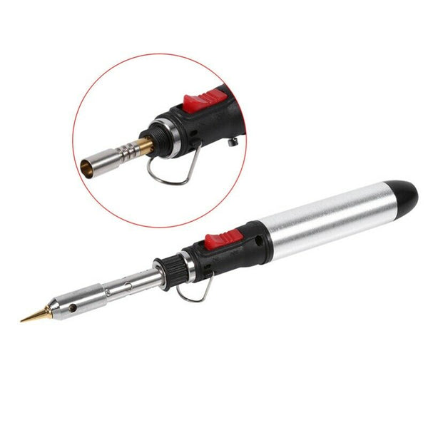 4 in 1 Cordless Butane Gas Soldering Iron Pen Kit Temperature Adjustable We Q3D9