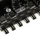 4-Pin Power PCI Cooling Fan Speed Controller 6 Channels PC Case Fans Adapter .