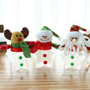 1pcs Christmas Candy Storage Box Jar Bottle Santa Claus Snowman Elk Bear Xm F6V8