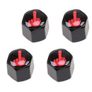 4x Anti-theft Car Wheel Tire Air Pressure Valve Stems Cap Dust Cover Accessories