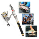 Leo Telescopic Fishing Rod And Reel Combo Full Kit Spinning Fishing Reel Ge