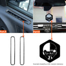 1pair Car Stickers Door Window Vent Panel Removable for Dodge Charger 2011